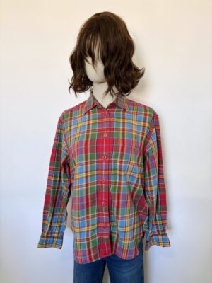 Camisa algodón cuadros Talla S