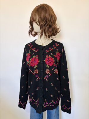 Suéter vintage bordado Unitalla