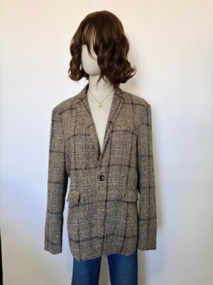 Saco lana cuadros Talla M