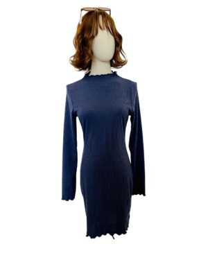Vestido básico azul Talla L
