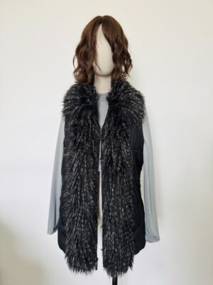 Chaleco con cuello Faux Fur Talla L