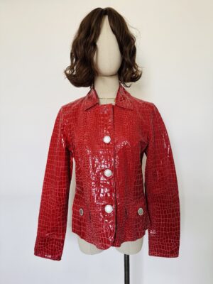 Chaqueta piel brillante Talla M