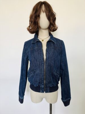 Chaqueta de mezclilla con resorte Talla S