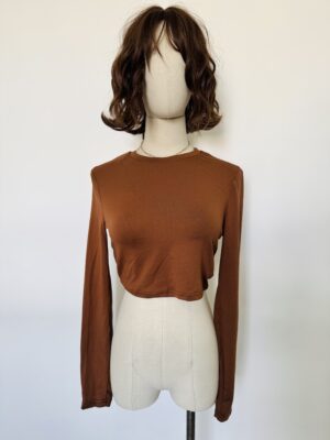 Top basico café Talla S/M