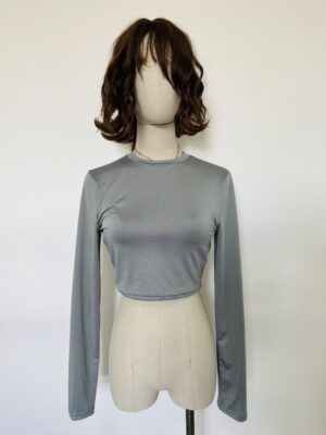 Top azul metálico Talla S/M