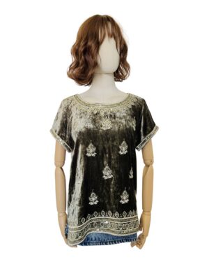 Blusa terciopelo dorada Talla M