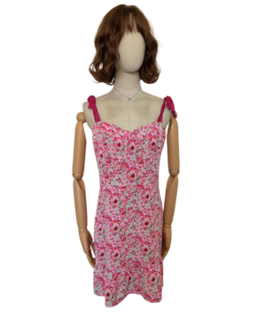 Vestido flores rosa Talla M