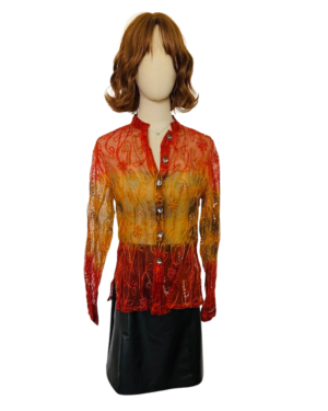 Camisa 100% seda Talla S