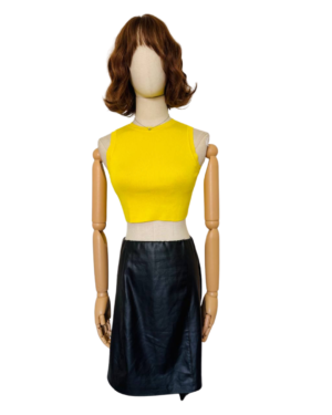 Top amarillo ZARA Talla S