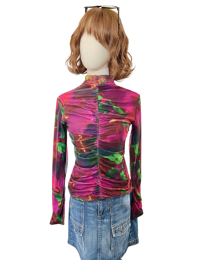 Blusa mesh colorida Talla M