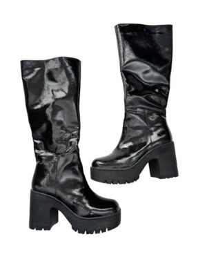 Botas altas charol 25.5 mx