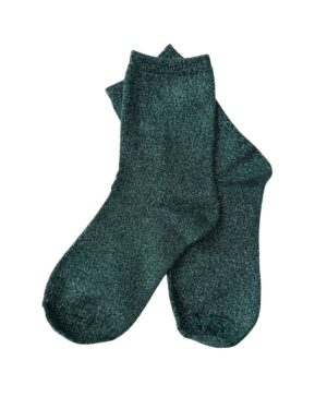 Calceta verde brillos