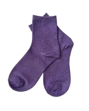 Calceta morada brillos