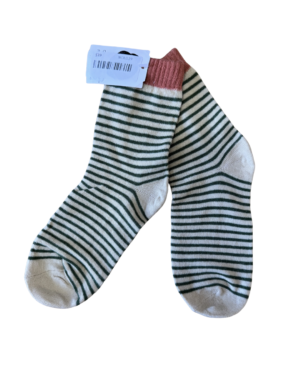 Calceta lineas verde Uni