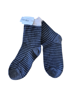 Calceta lineas gris Uni