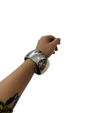 Pulsera espejo ancha
