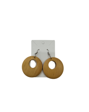 Aretes grandes madera
