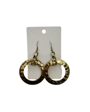 Aretes circulo dorados
