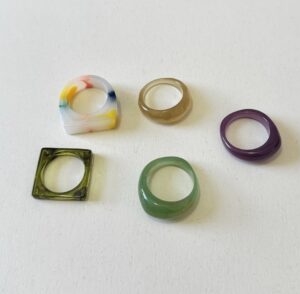 Anillos irregulares (1 pieza)