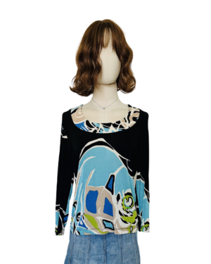 Blusa estampado Talla L