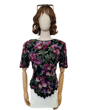 Blusa lentejuelas Talla S-M