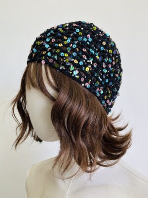 Gorro tejido lentejuelas
