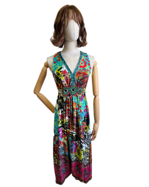 Vestido colorido Talla M