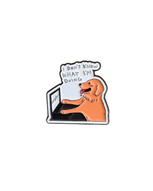 Pin perro trabajando